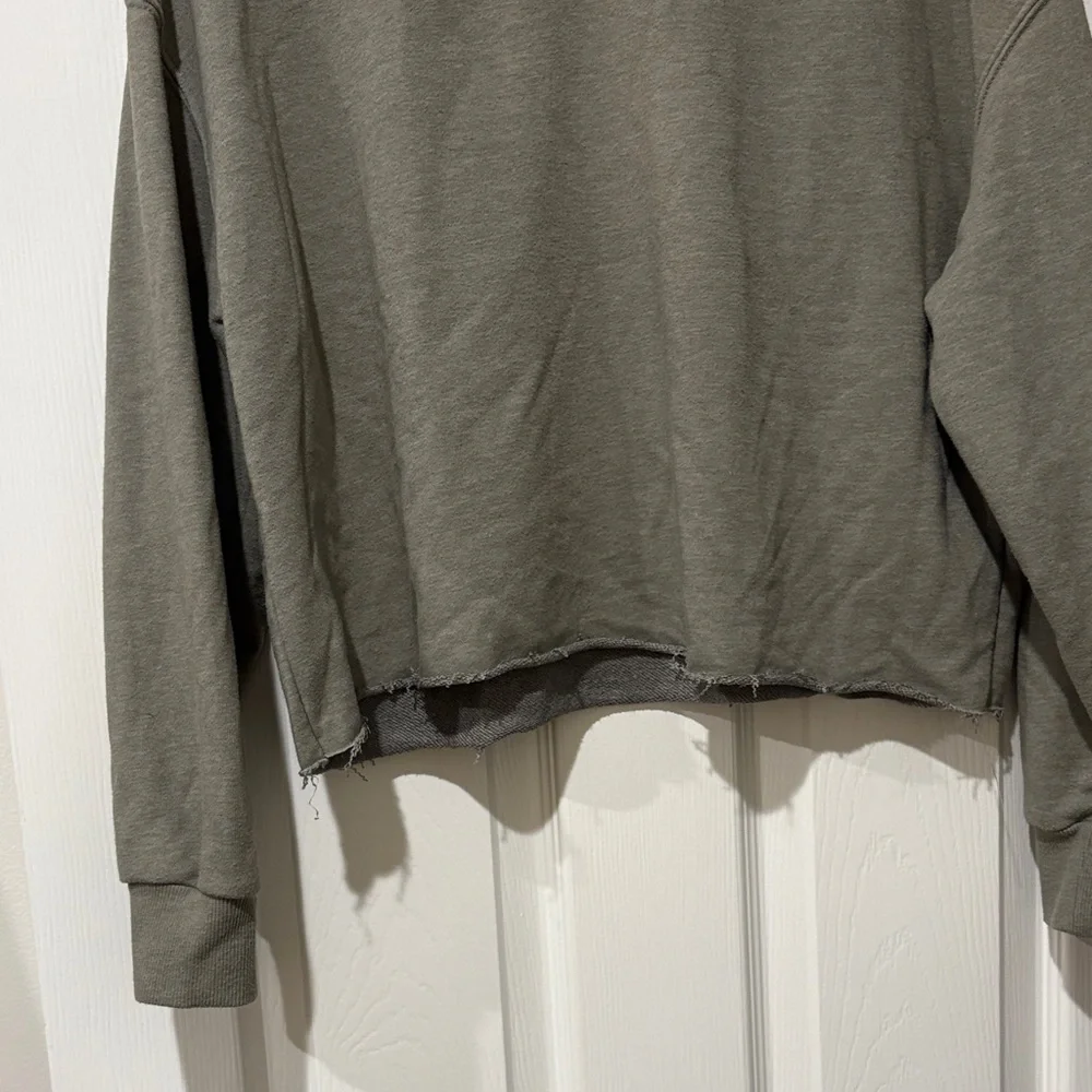 Z Supply Olive Green Sweatshirt - Picture 4 of 6